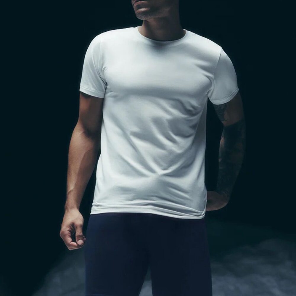 Alo Conquer Reform Crewneck Short Sleeve Athletic White Size S